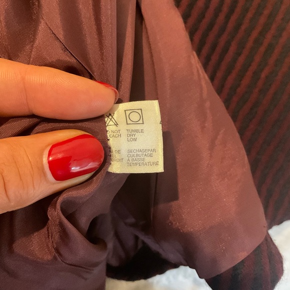 Lucien Barriere Women’s Vintage Burgundy Hounds  Wool Blazer Jacket Size 36 - Picture 10 of 16